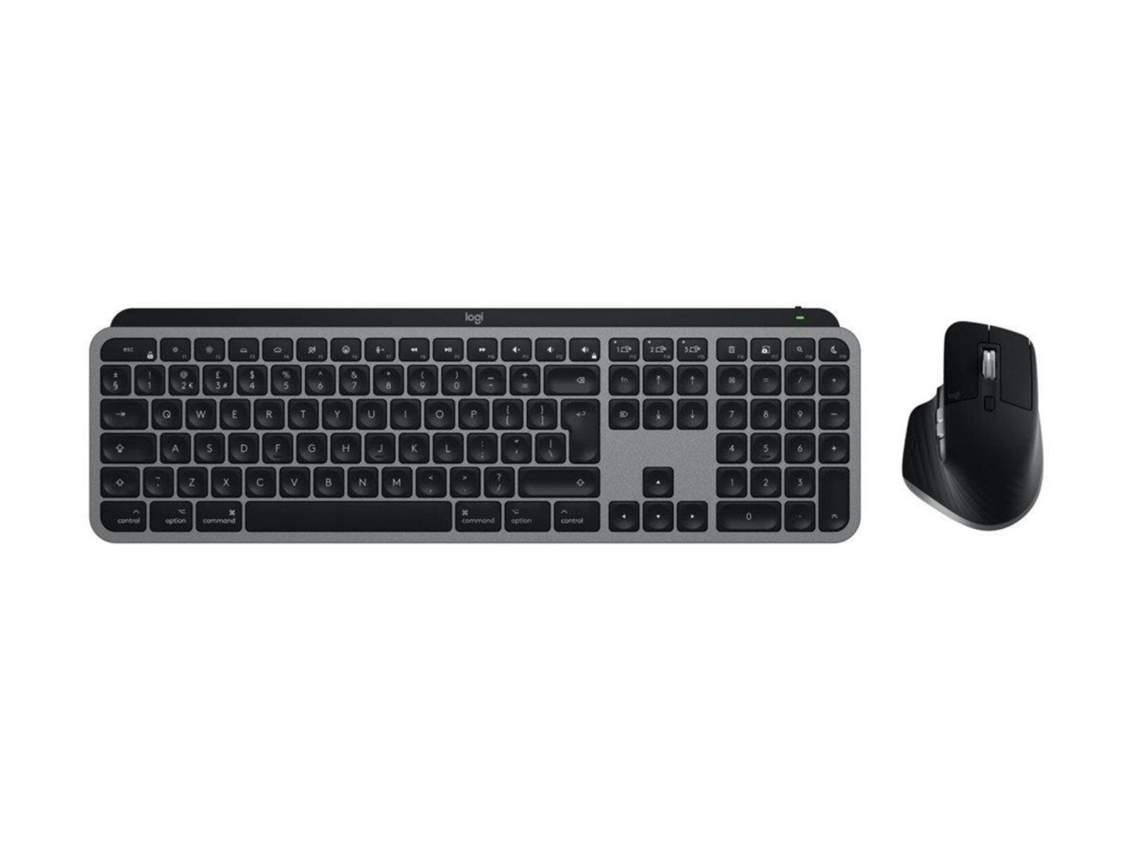 Logitech Master Series MX Keys S Combo for Mac - Tastatur & Maus Set - Deutsch - Schwarz