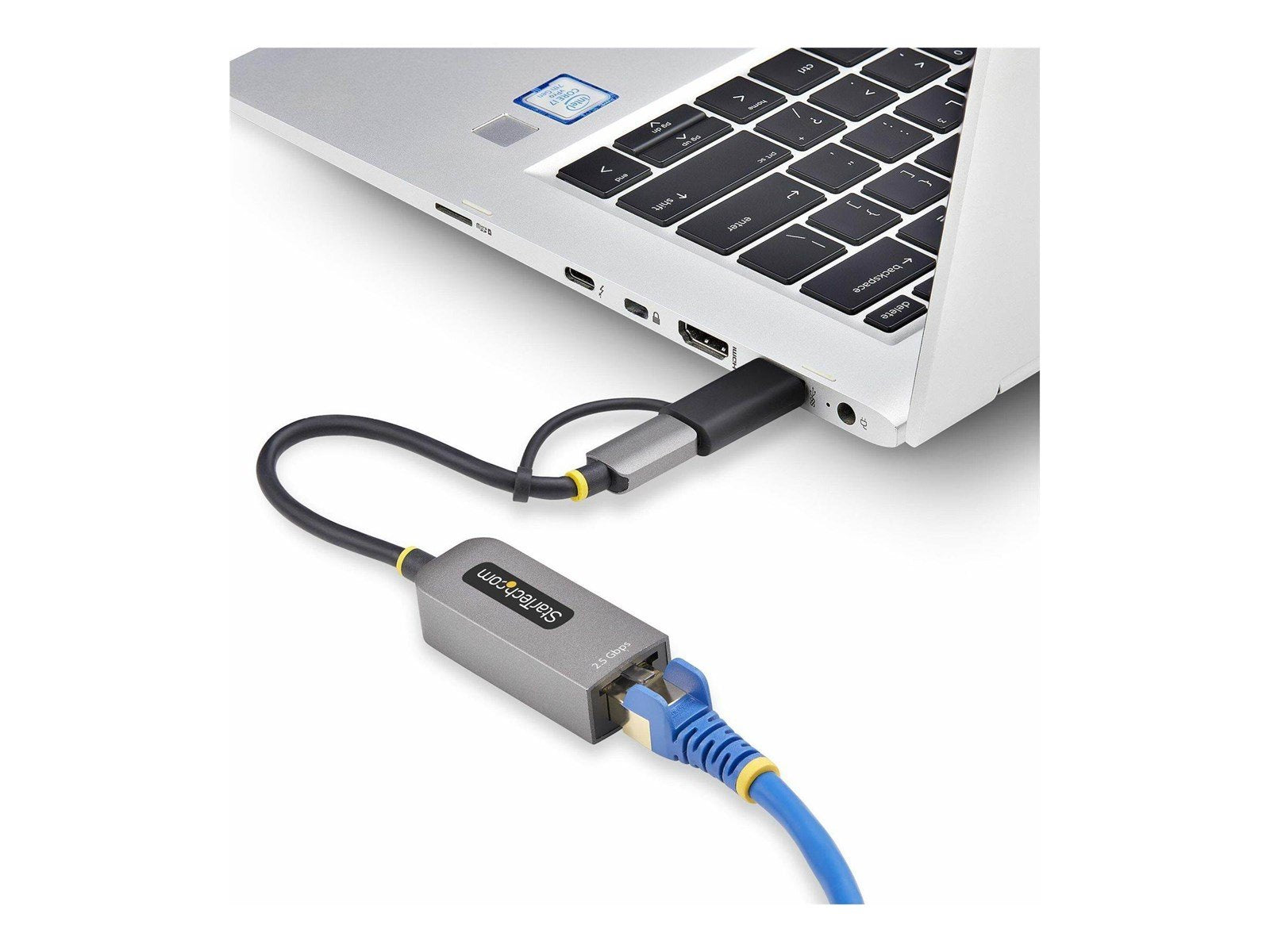 StarTech.com 2.5GbE USB-C to Ethernet Adapter with USB-A Converter - network adapter - USB-C 3.2 Gen 1 / Thunderbolt 3 - 10M/100