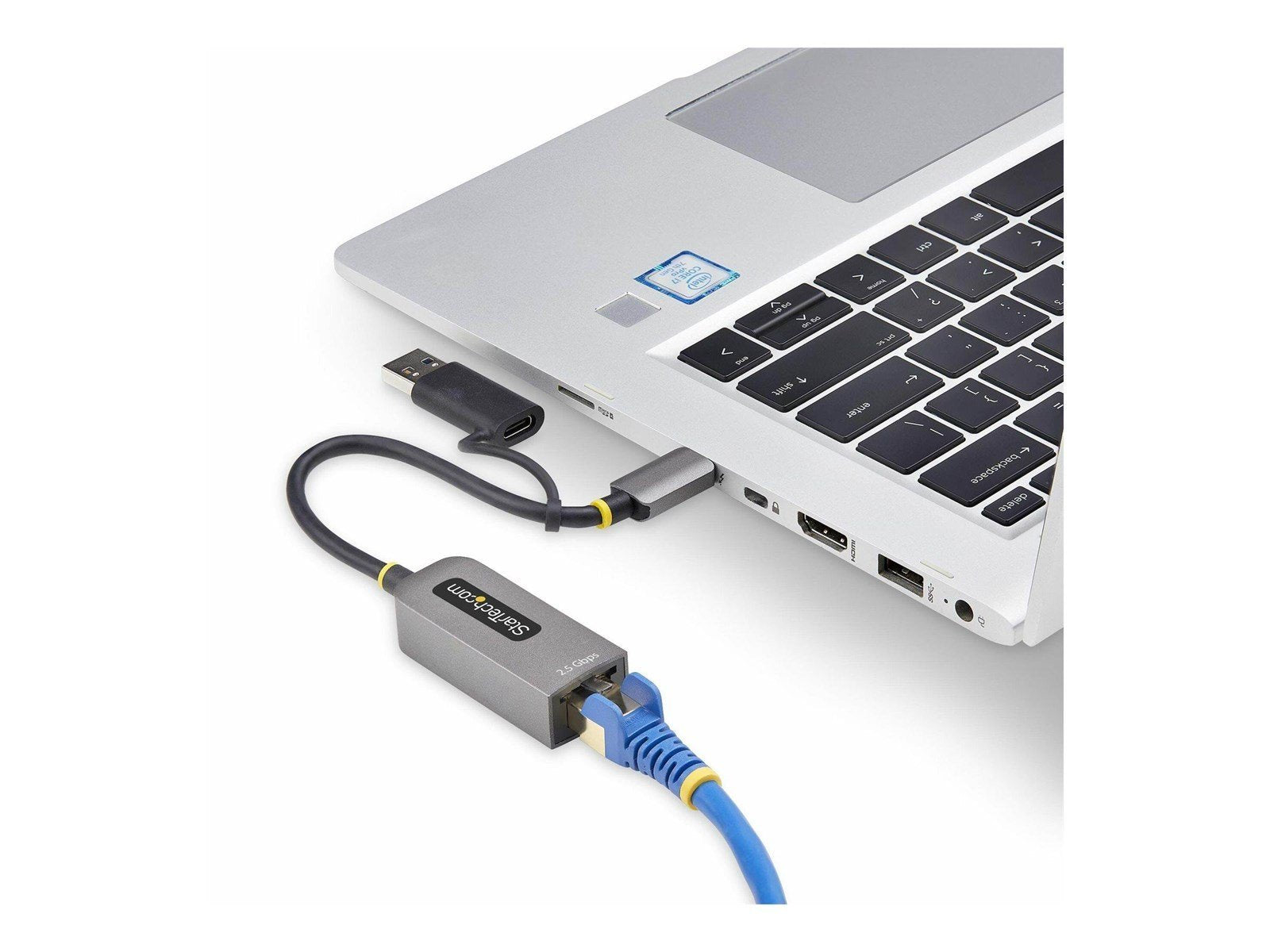 StarTech.com 2.5GbE USB-C to Ethernet Adapter with USB-A Converter - network adapter - USB-C 3.2 Gen 1 / Thunderbolt 3 - 10M/100