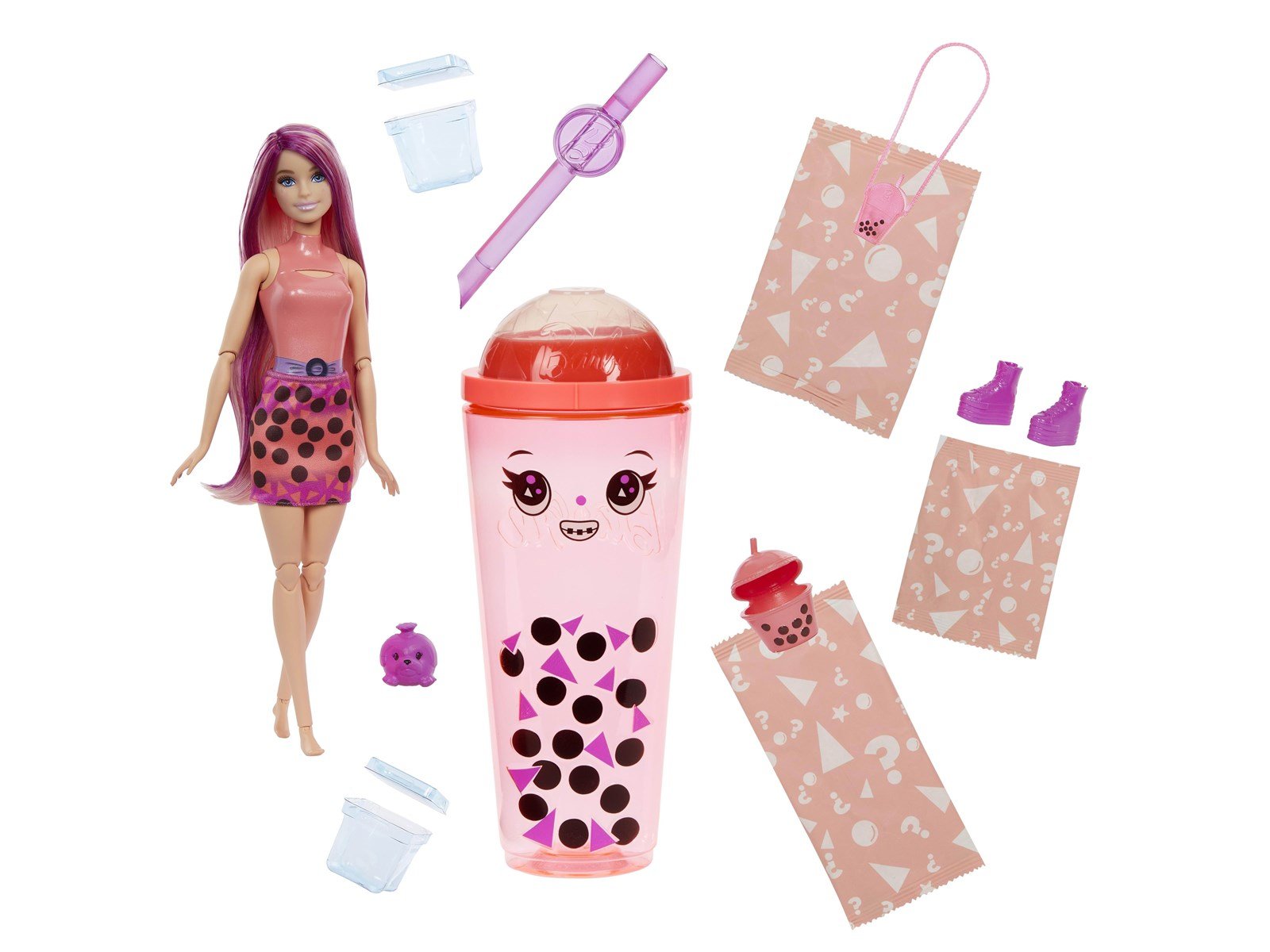 Barbie Pop Reveal Bubble Tea Mango Mochi