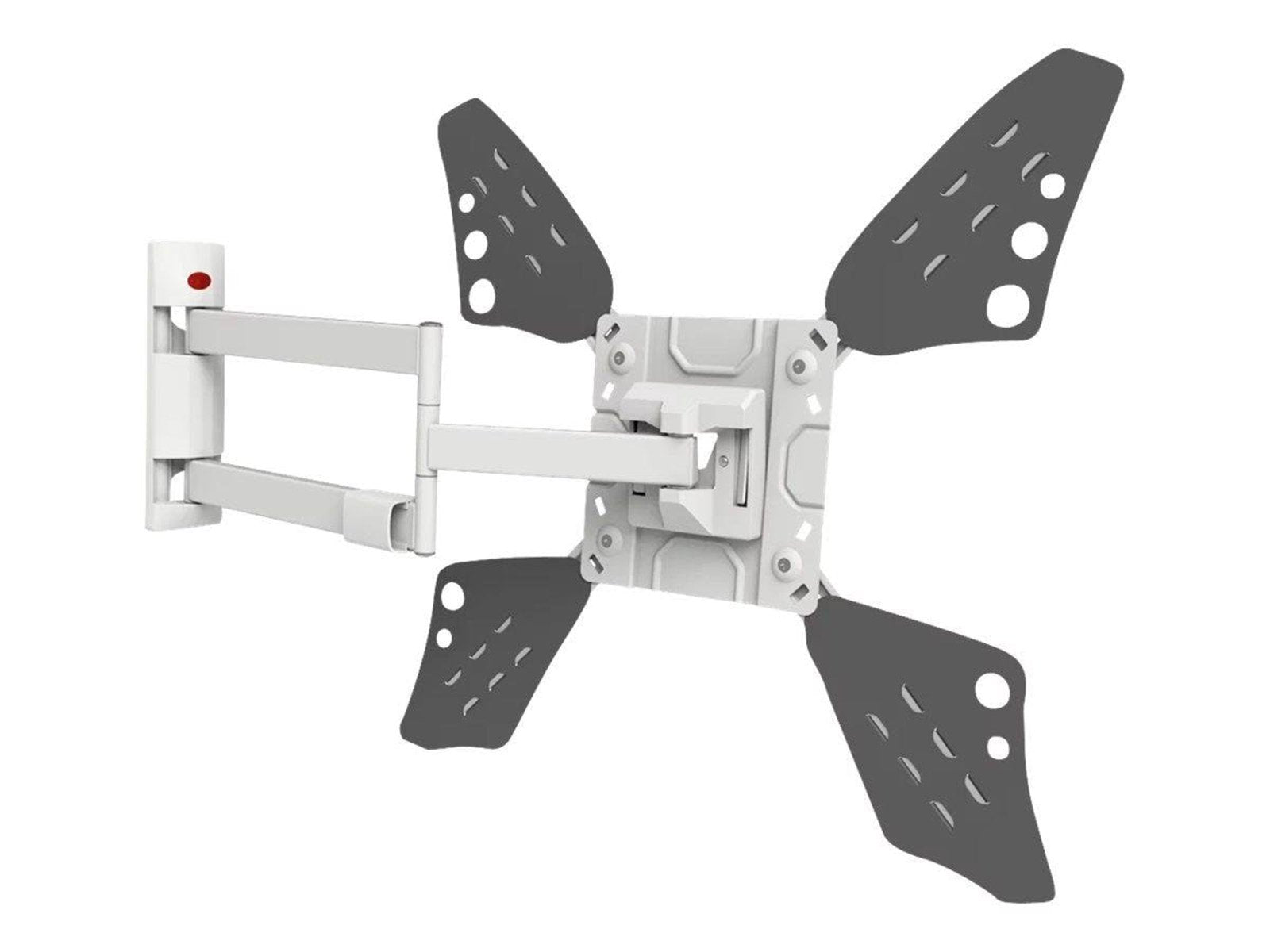 Barkan 3400LW bracket - full-motion - for TV - white metallic black 40 kg 70