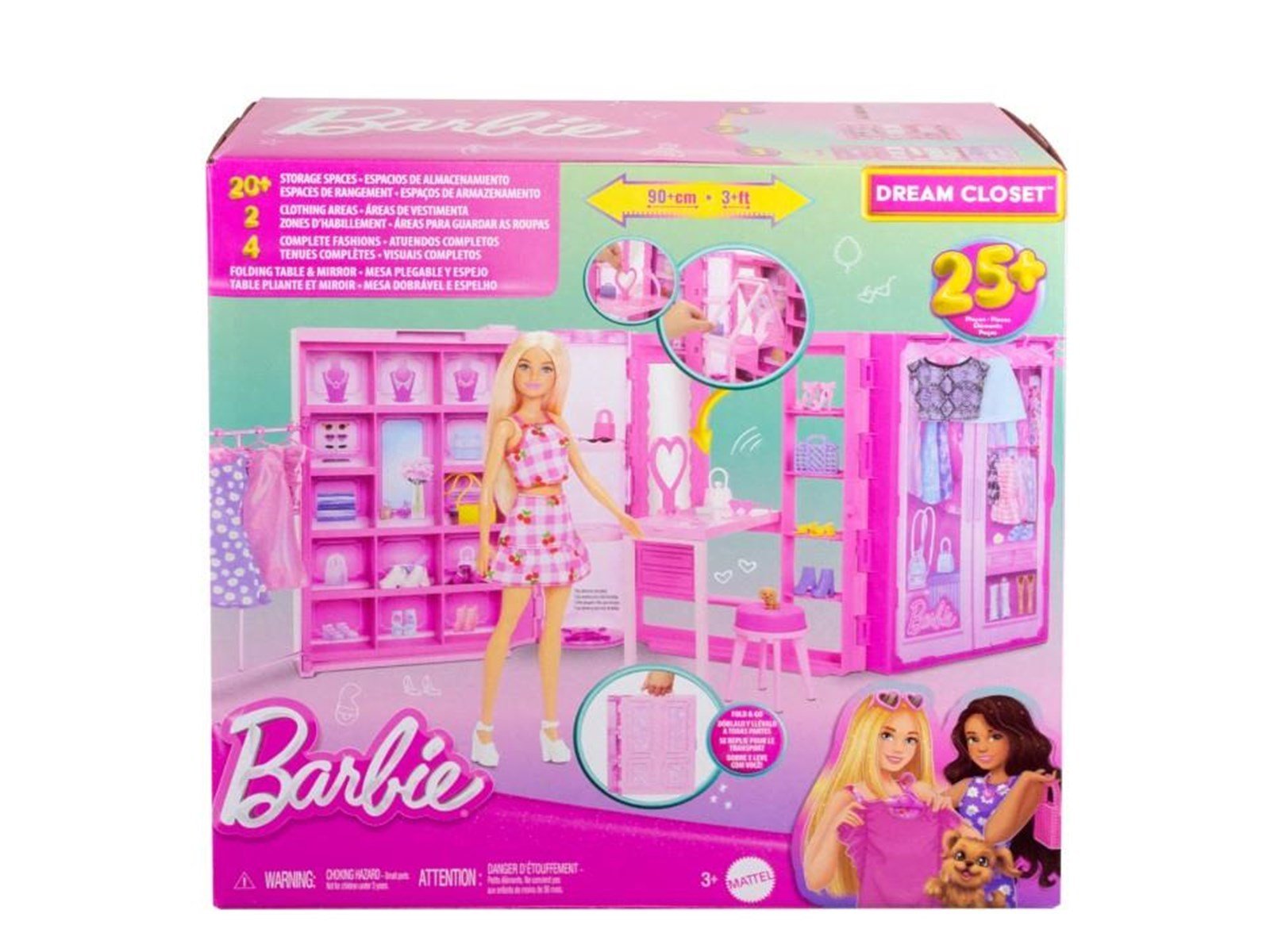 Barbie Dream Closet Toy Playset With Clothes & Accessories