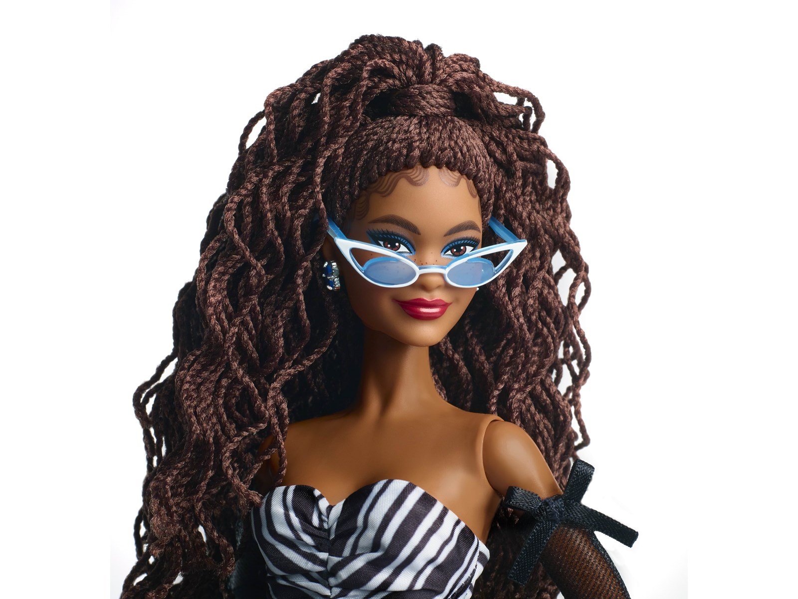 Barbie Signature 65th Anniversary Collectible Doll with Brown Hair - Black and White Gown