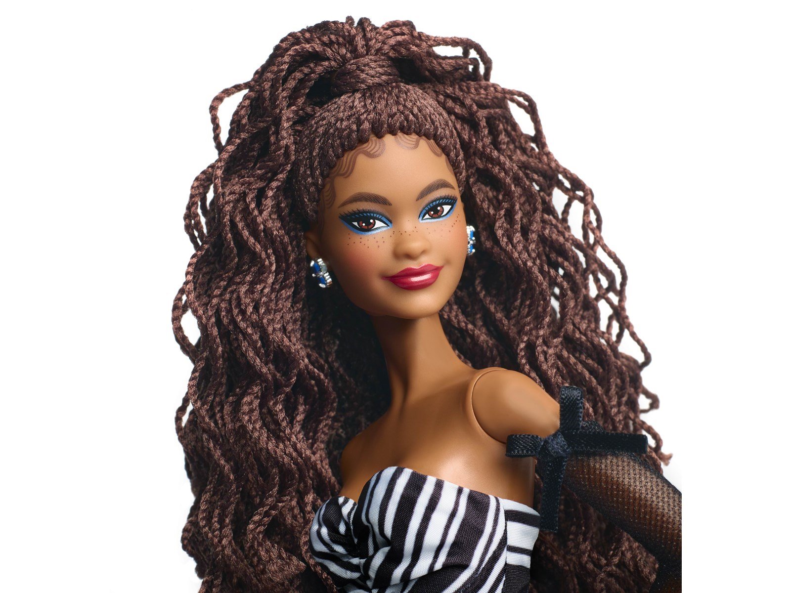 Barbie Signature 65th Anniversary Collectible Doll with Brown Hair - Black and White Gown