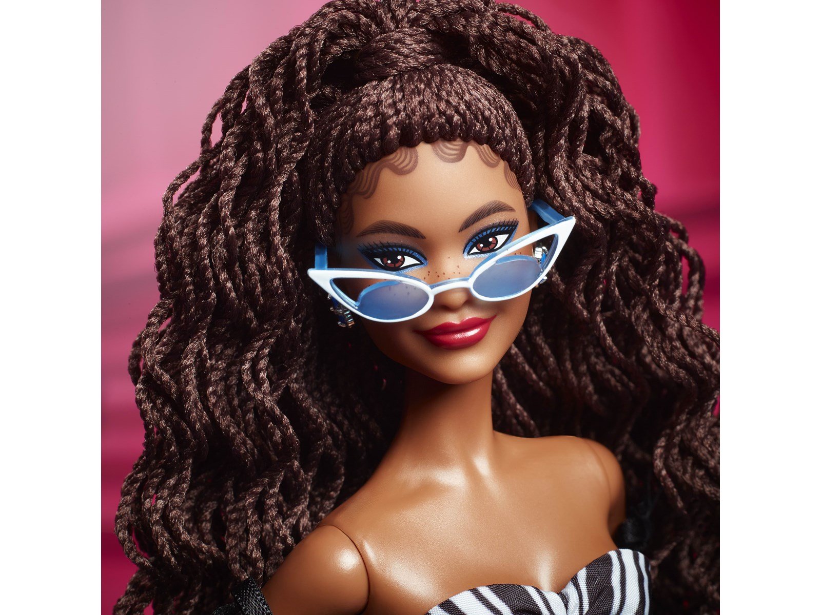 Barbie Signature 65th Anniversary Collectible Doll with Brown Hair - Black and White Gown
