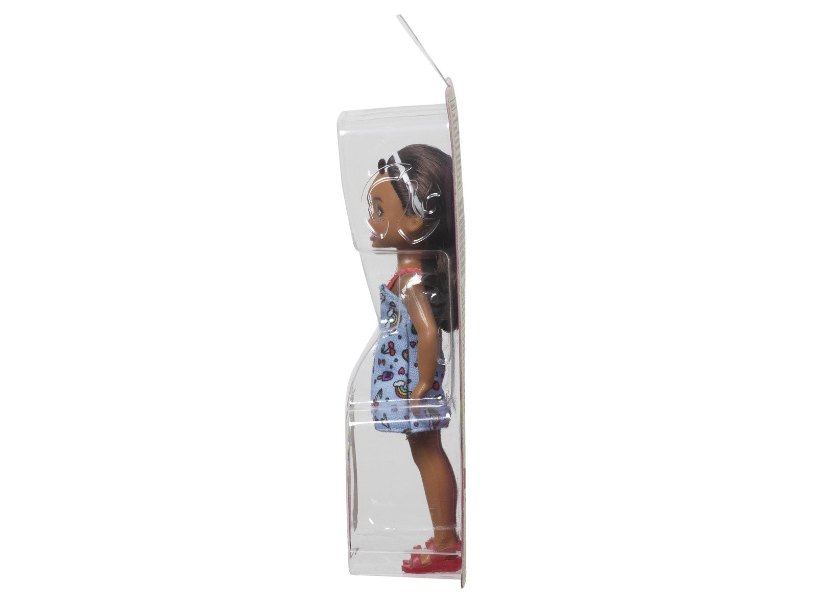 Barbie Chelsea Doll Wearing Removable Blue Dress With Brown Hair