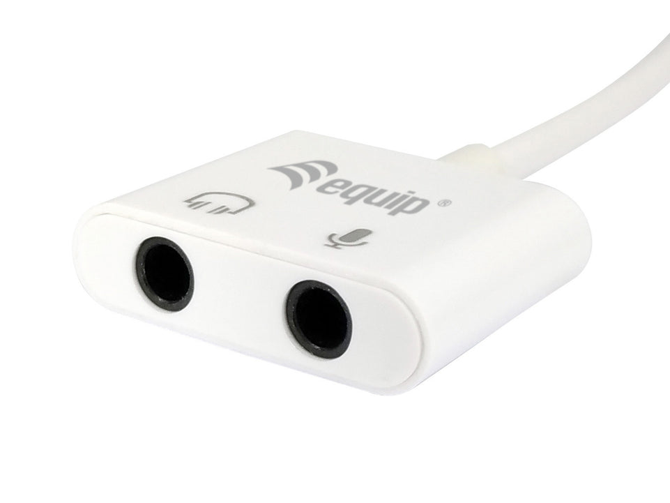 Equip Adapter USB-C -> Audio    2x3-Pin 3.5mm St/Bu 0.15m ws