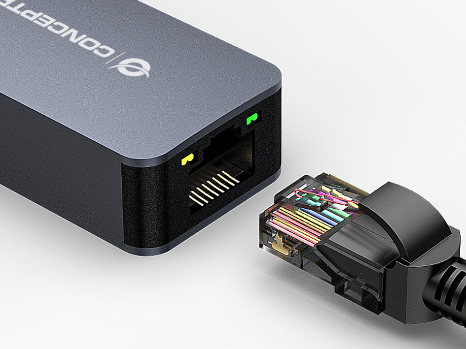 CONCEPTRONIC Adapter USB3.0-> RJ45 10/100/1000/2500    0.15m