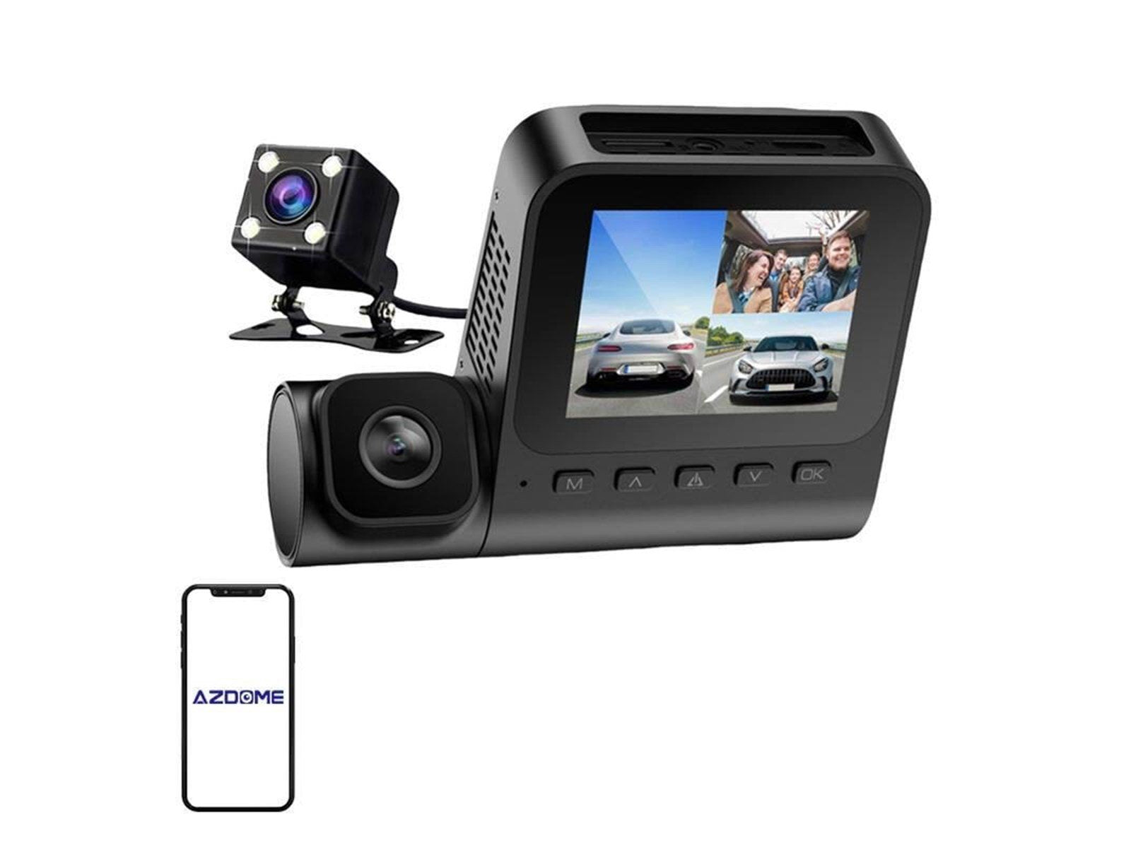 Azdome V600-3CH 1080p VGA G-sensor video recorder