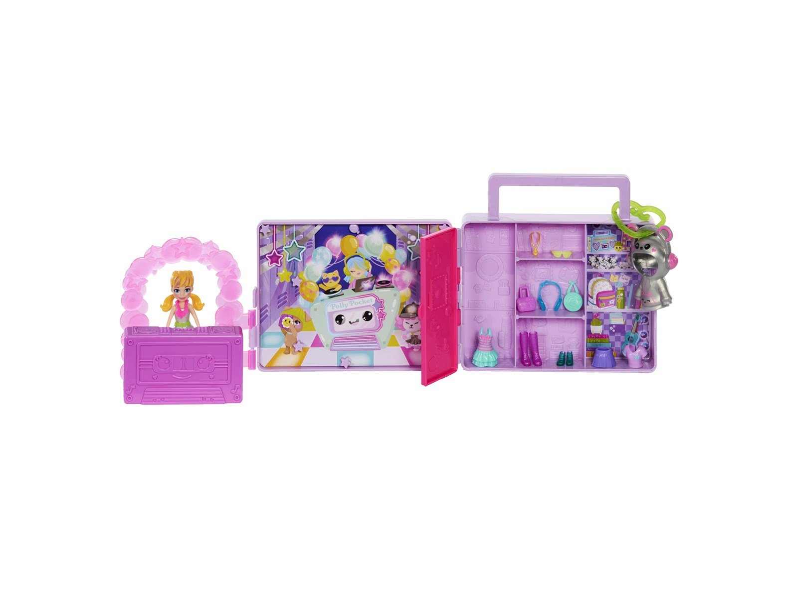 Polly Pocket Disco Dance Fashion Reveal Playset