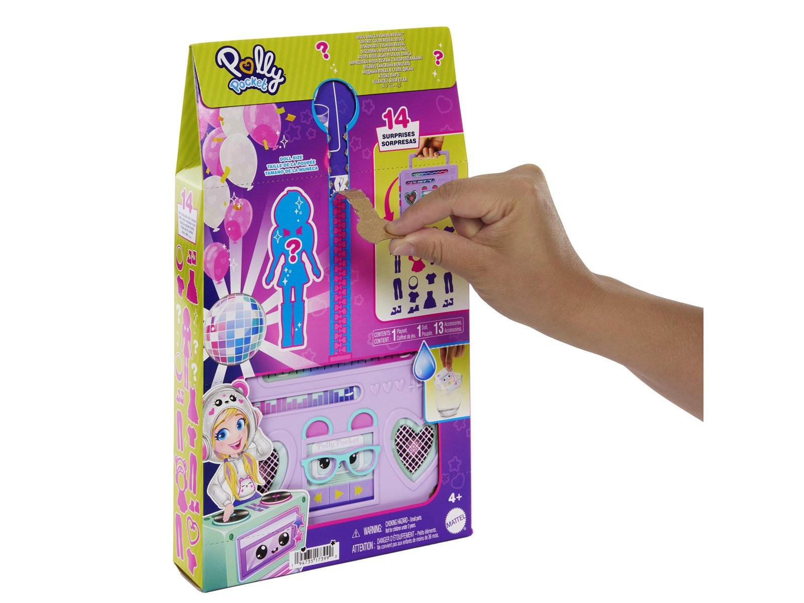 Polly Pocket Disco Dance Fashion Reveal Playset