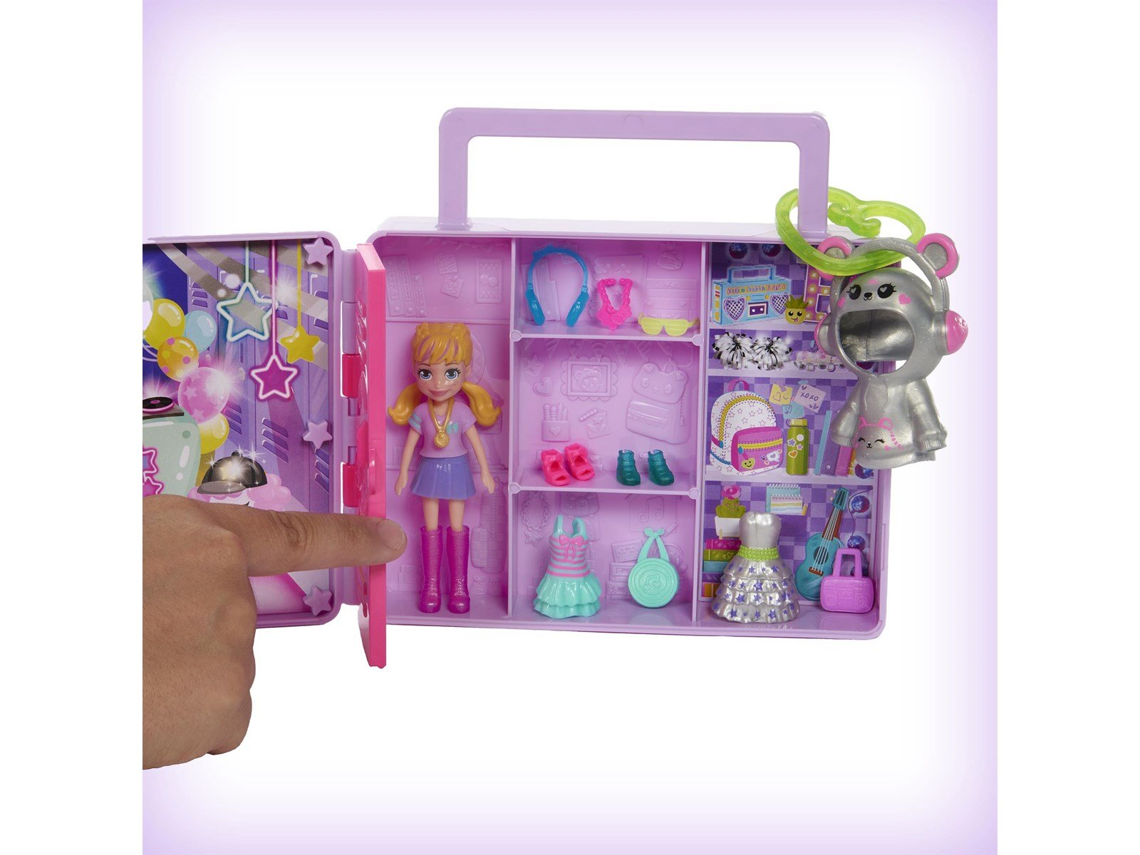 Polly Pocket Disco Dance Fashion Reveal Playset