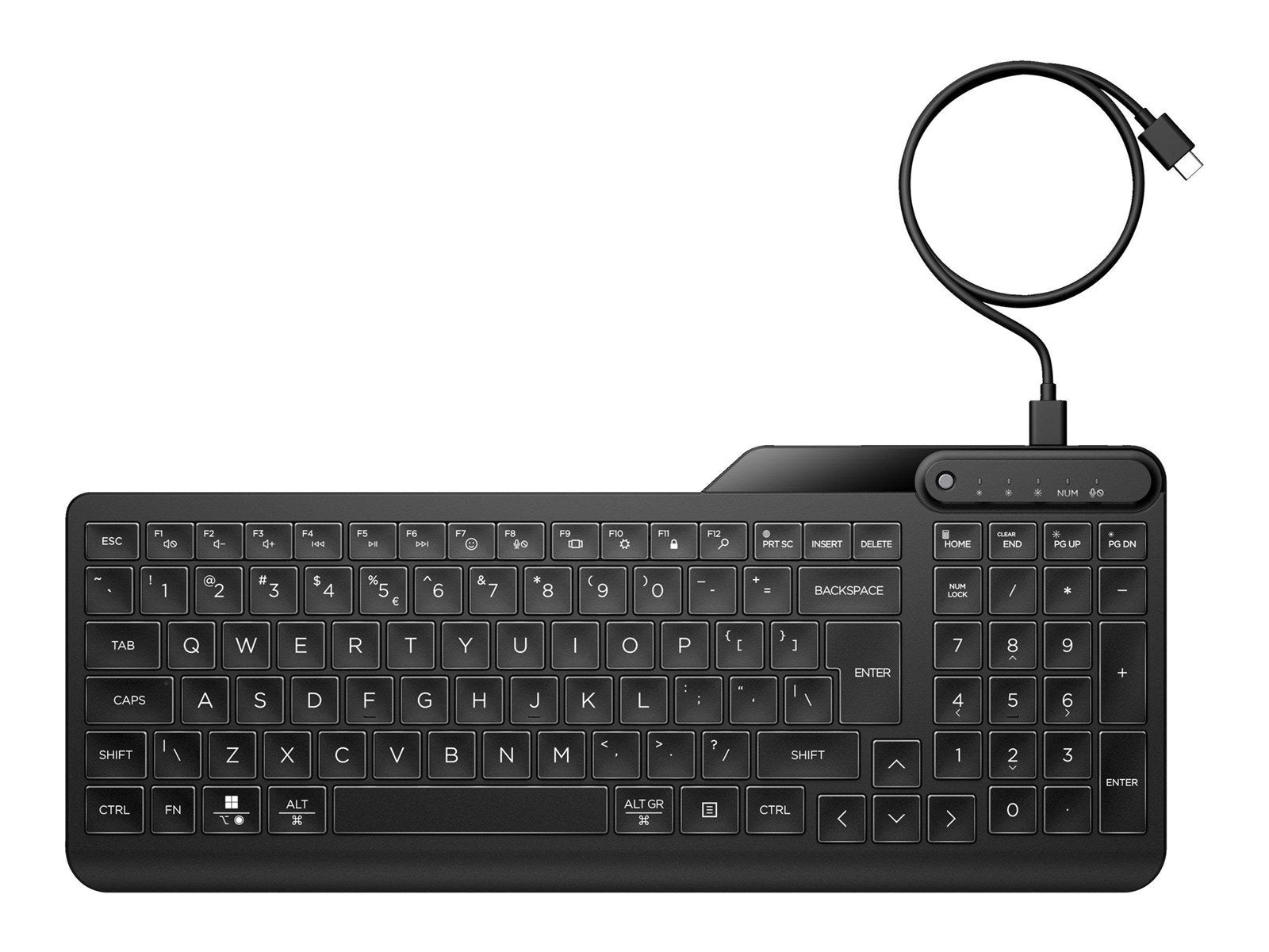 HP 400 - Tastaturen - Englisch - Schwarz