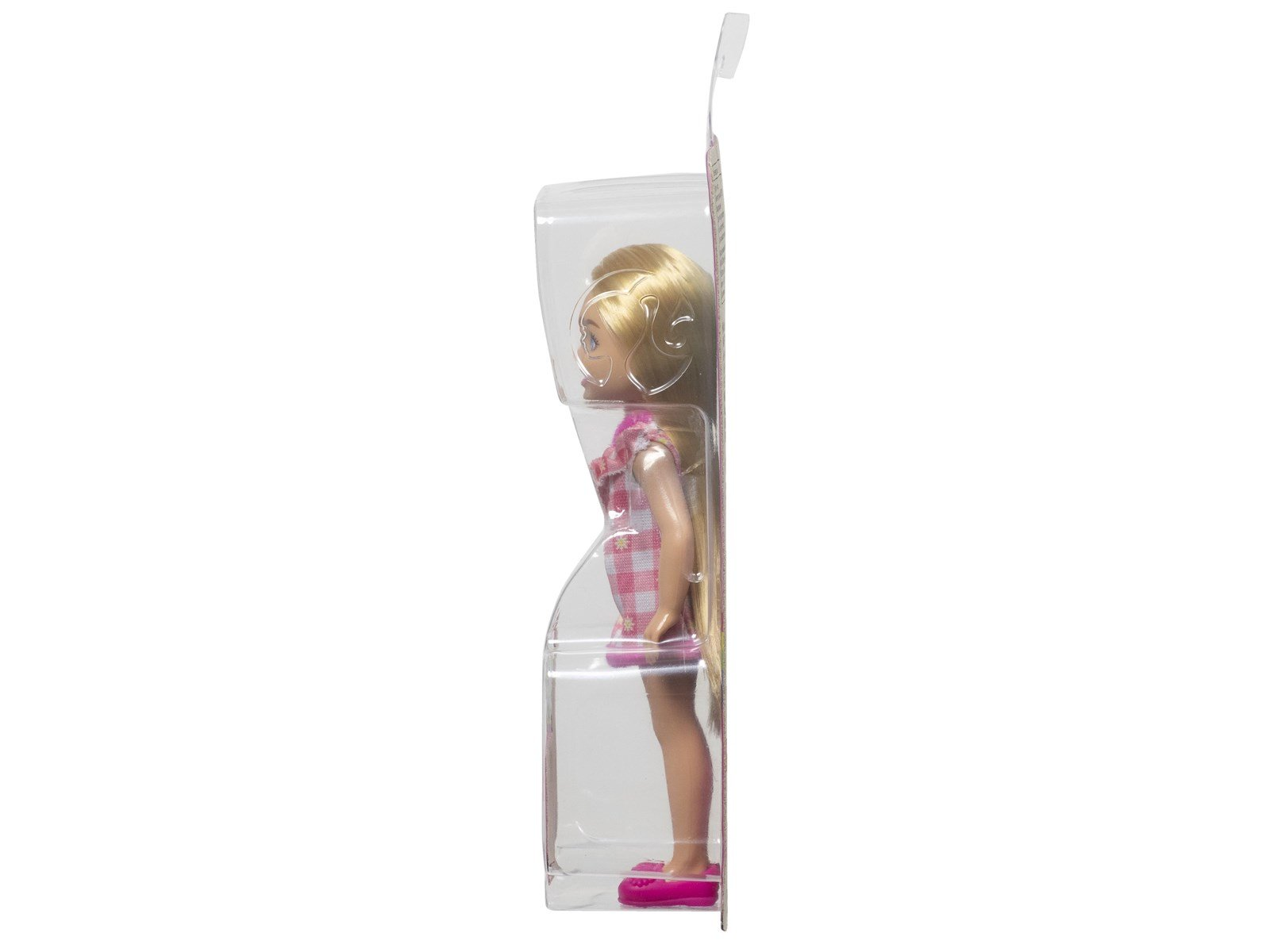 Barbie Chelsea Doll - Checked Dress with Blonde Hair & Blue Eyes