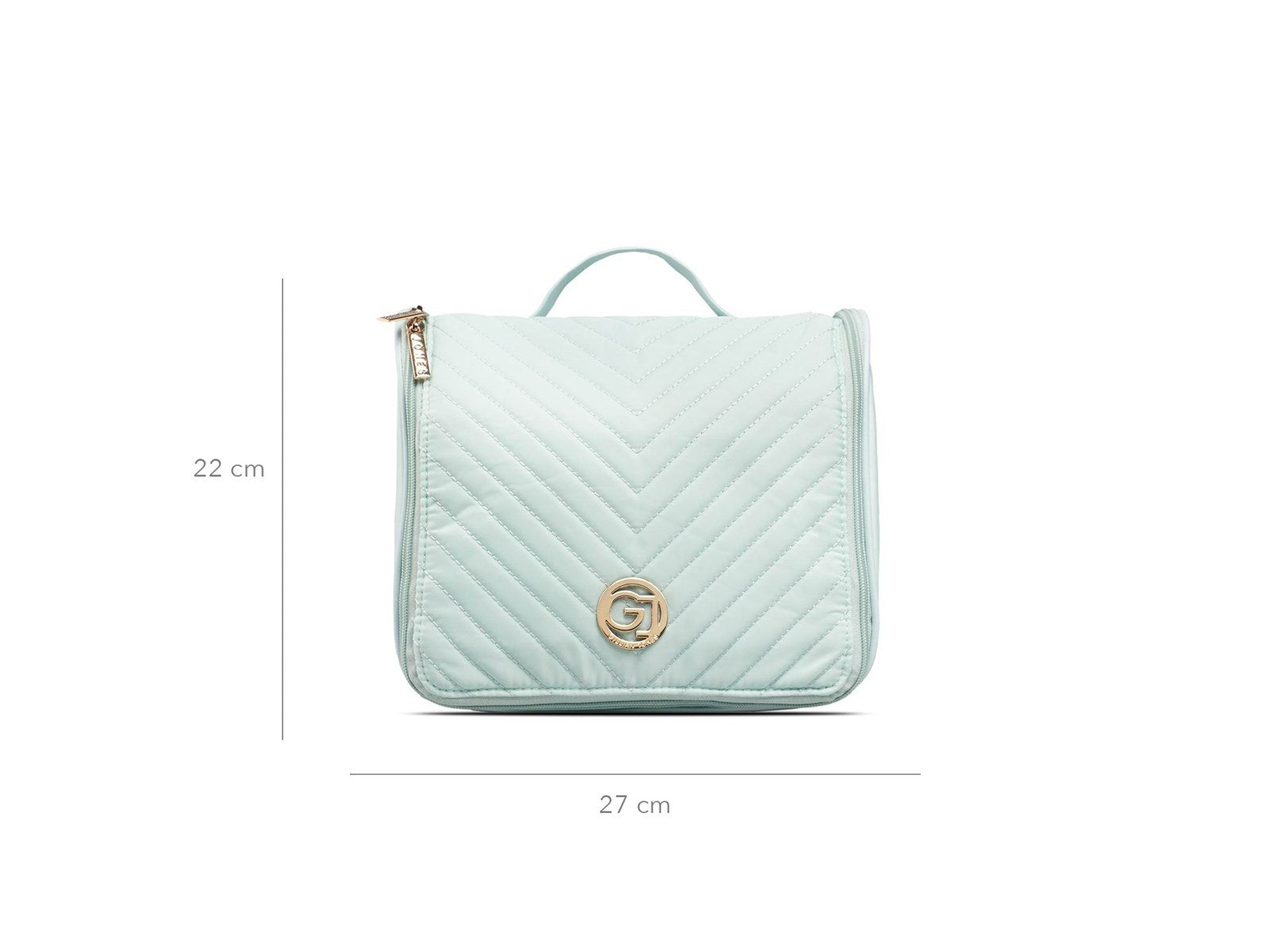 Gillian Jones Organizer Toiletry Bag - Ocean Quilted Nylon