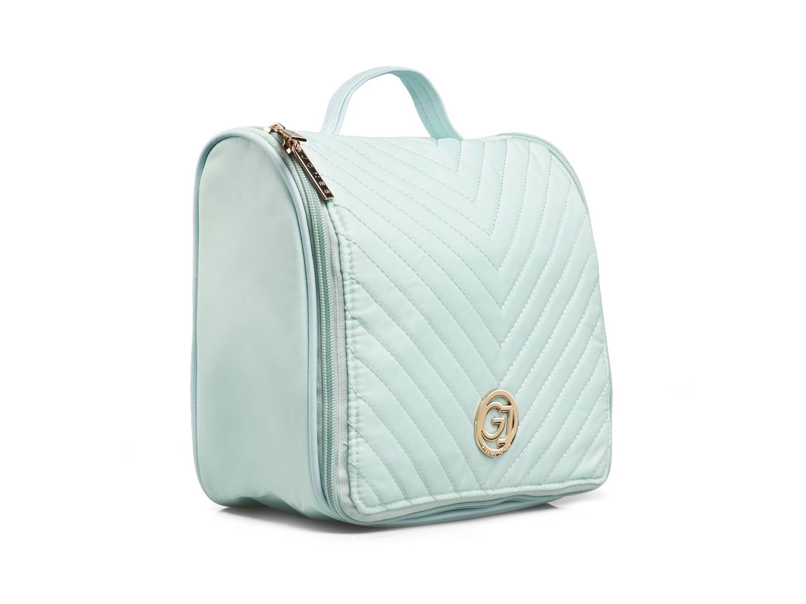 Gillian Jones Organizer Toiletry Bag - Ocean Quilted Nylon