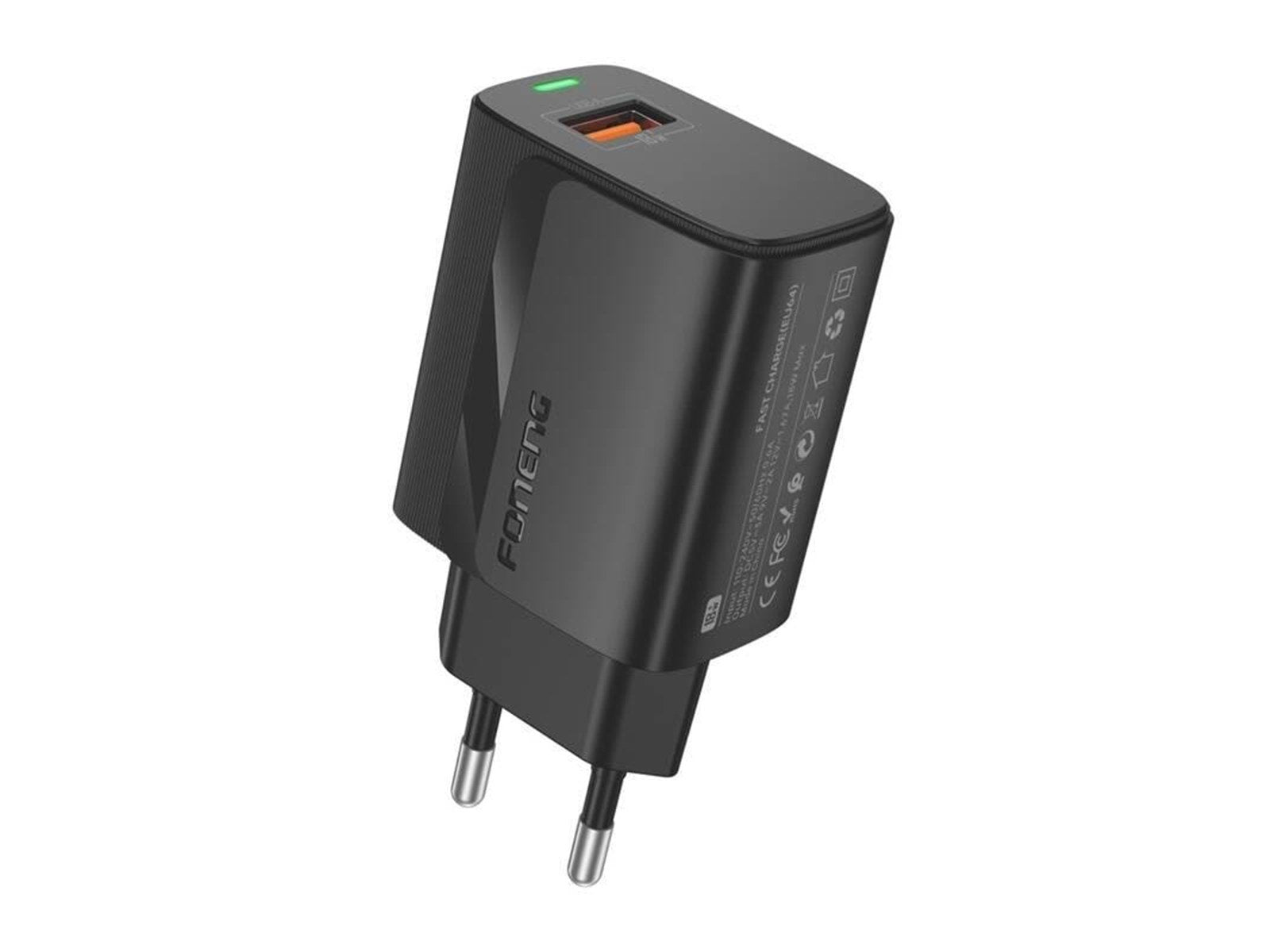 Foneng EU64 USB-A Charger Black