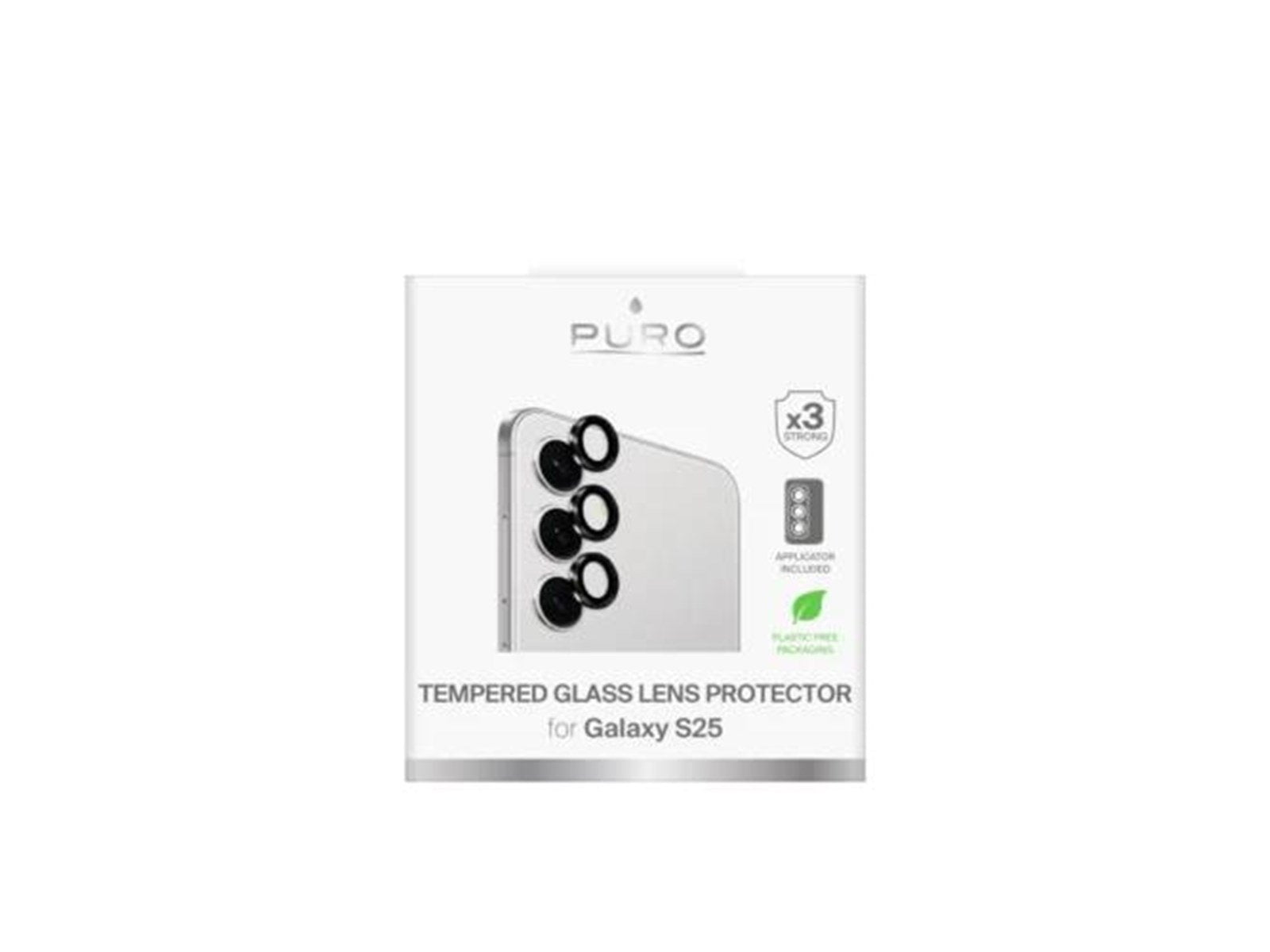 Puro Individual Camera Tempered Glas 3 pcs - Samsung Galaxy S25