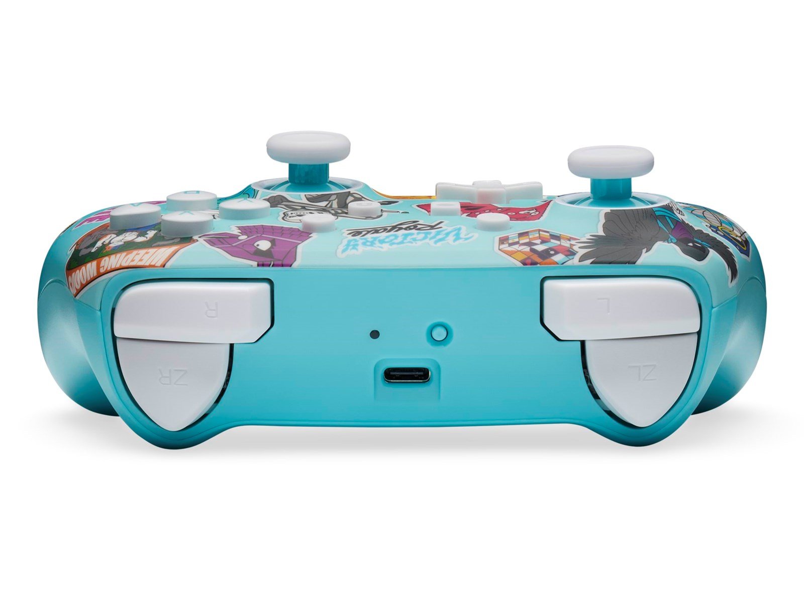 PowerA Enhanced Wireless Controller for Nintendo Switch - Fortnite Sticker Mania - Controller