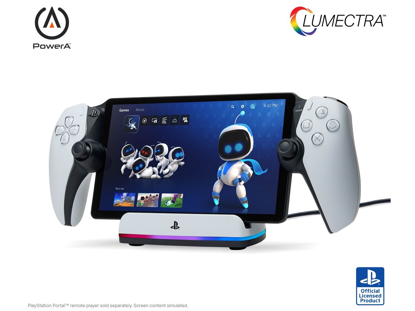 PowerA Ladestation für PlayStation Portal™ Remote Player mit Lumectra™ - PlayStation Portal