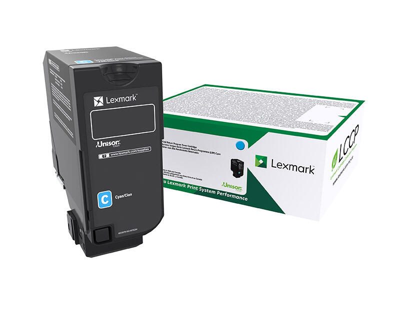 Lexmark Original Toner - cyan (75B20C0) für CS727de, CS728de, CX727de