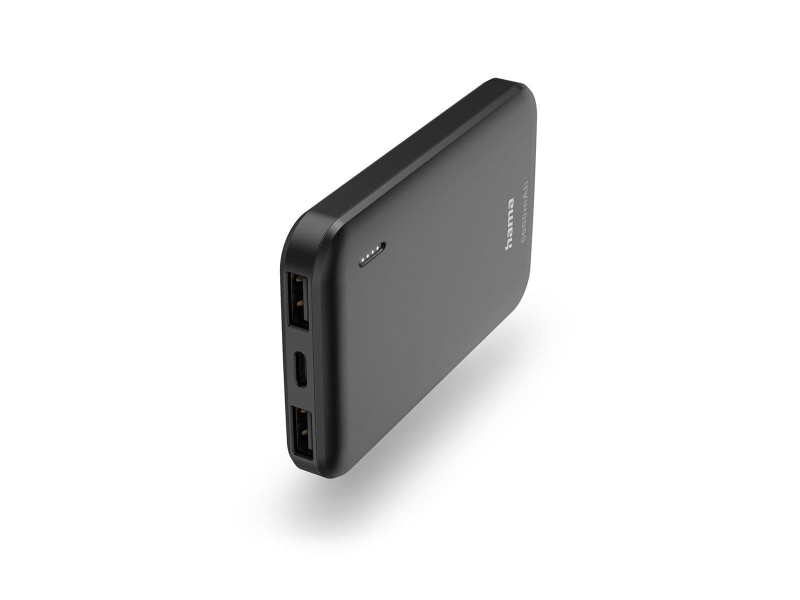 Hama Powerbank 5000mAh 2xUSB-A Anthracite Powerbank (Akku) - schwarz - 5000 mAh