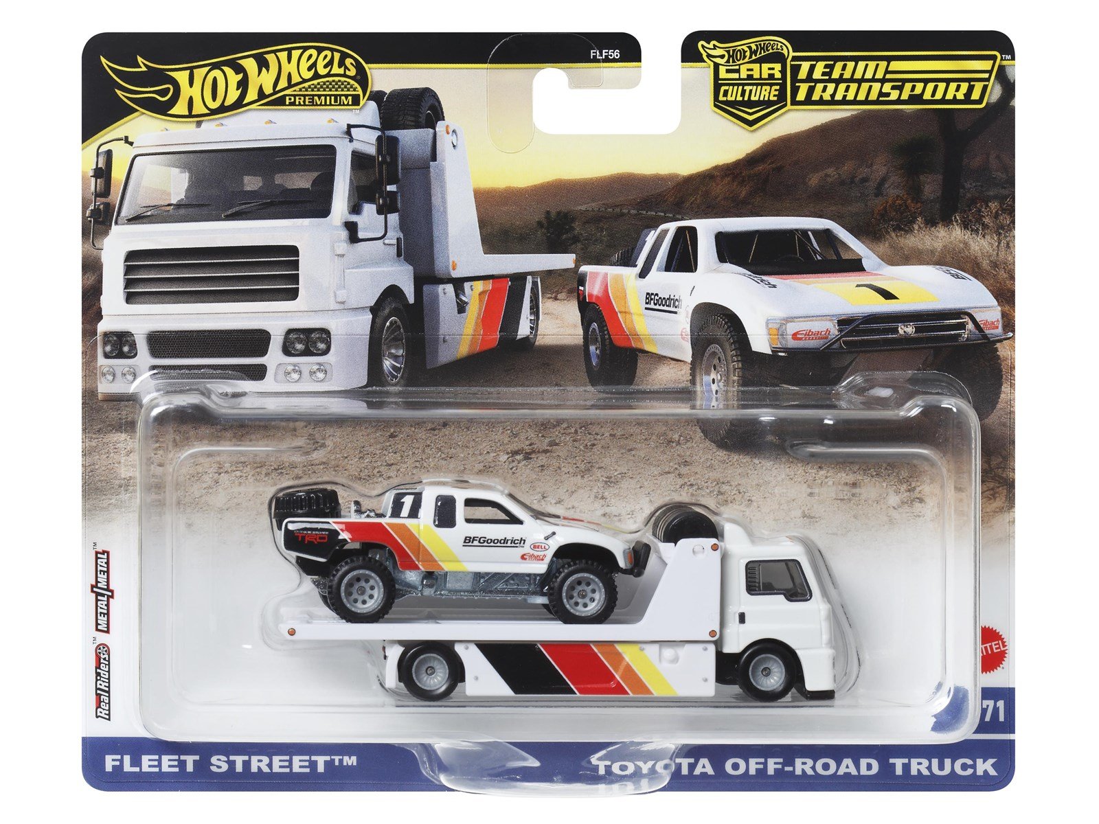 Hot Wheels Premium Car Culture Team Transport Fleet Street & Toyota Off-Road Truck