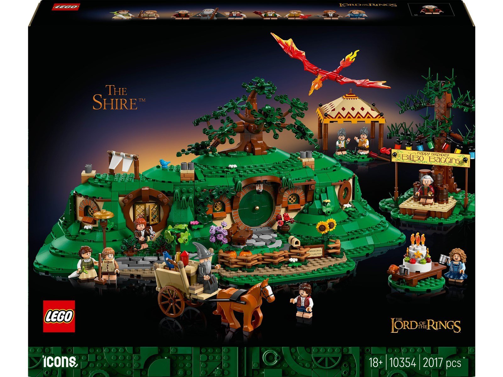LEGO Icons 10354 Der Herr der Ringe: Das Auenland