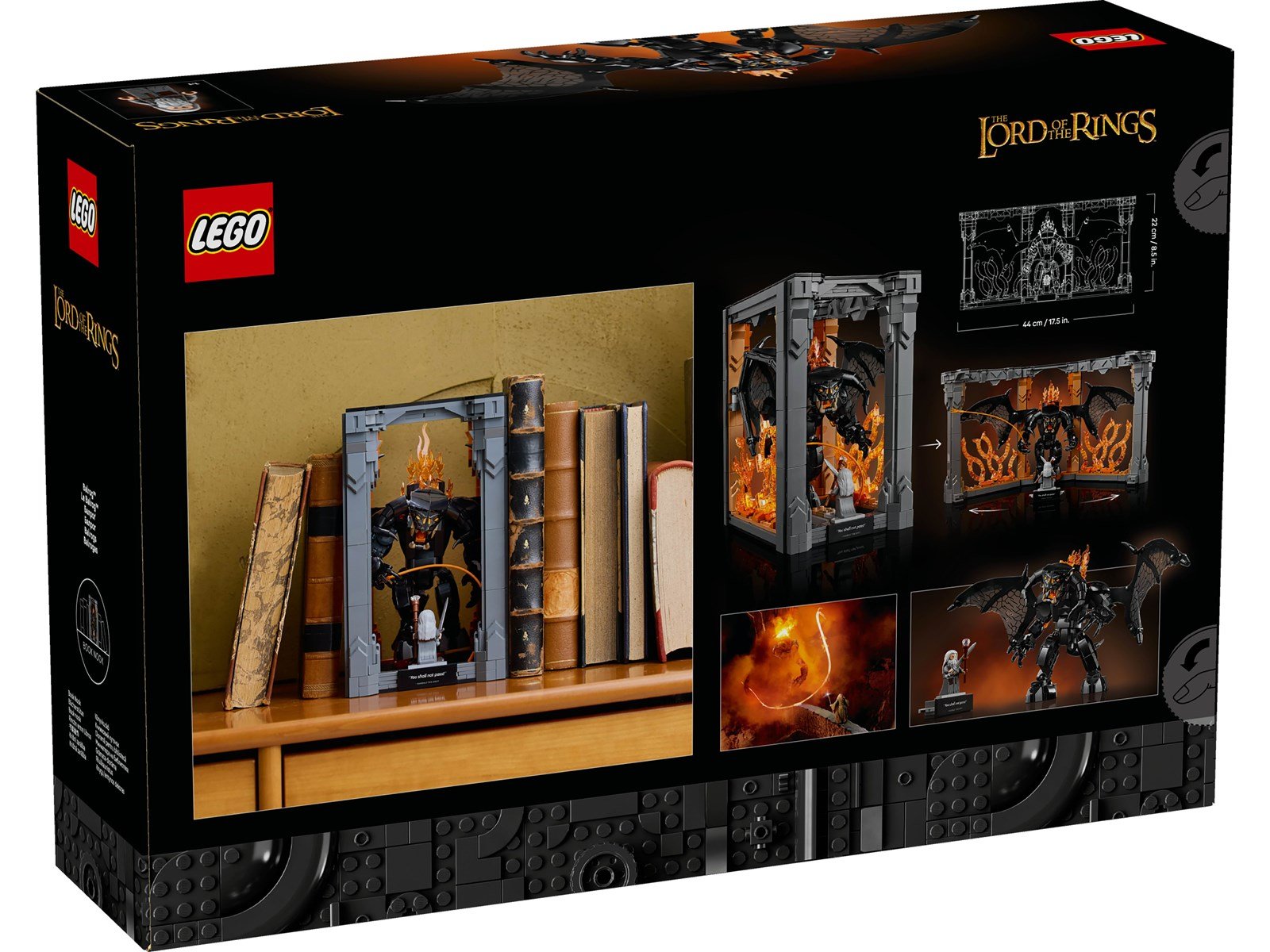 LEGO Icons 10367 Der Herr der Ringe: Balrog™ Bücherstütze