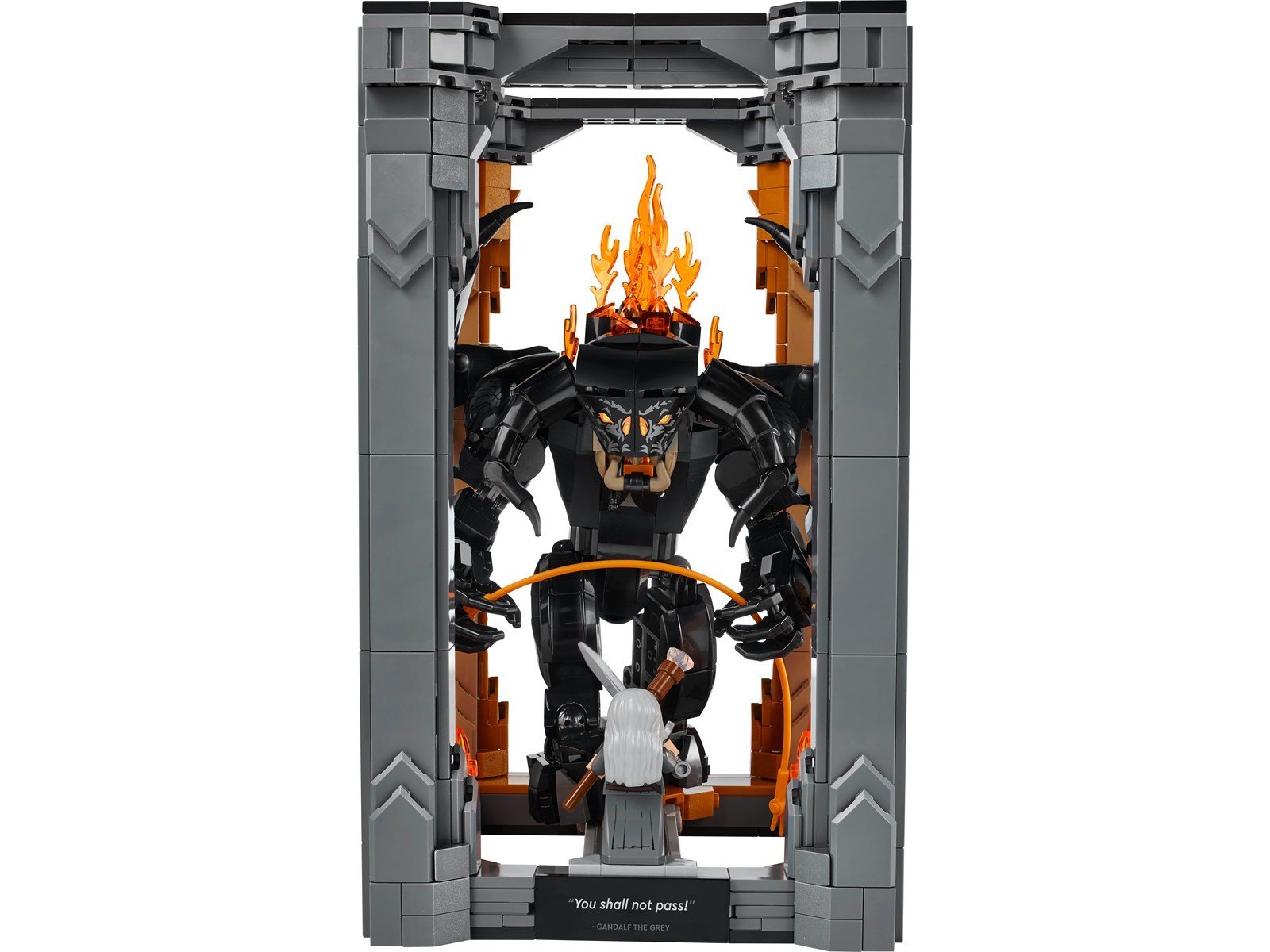 LEGO Icons 10367 Der Herr der Ringe: Balrog™ Bücherstütze