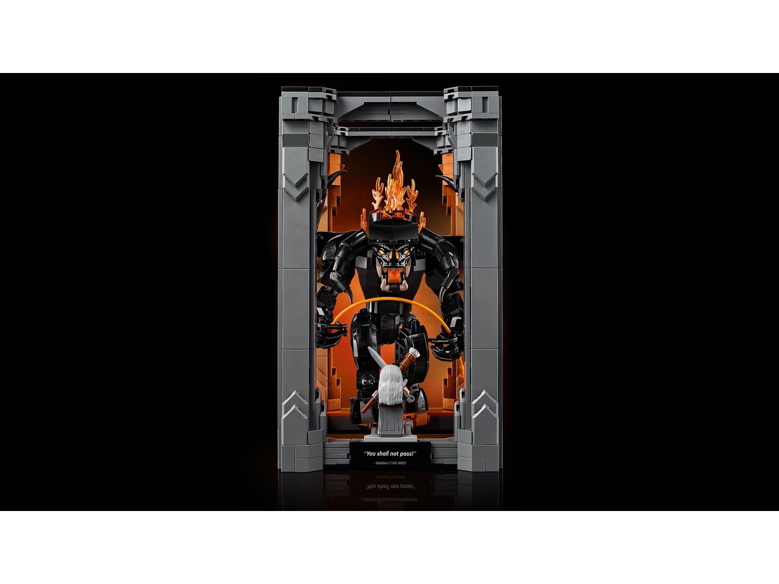 LEGO Icons 10367 Der Herr der Ringe: Balrog™ Bücherstütze