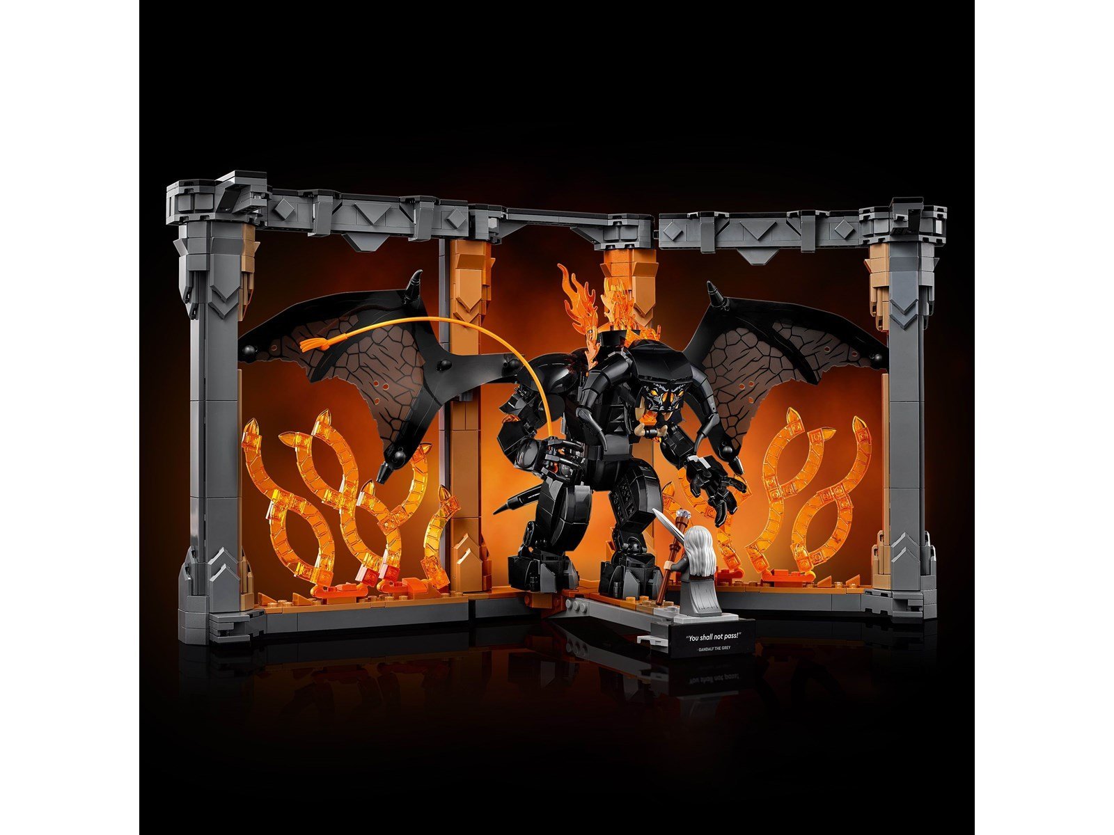LEGO Icons 10367 Der Herr der Ringe: Balrog™ Bücherstütze