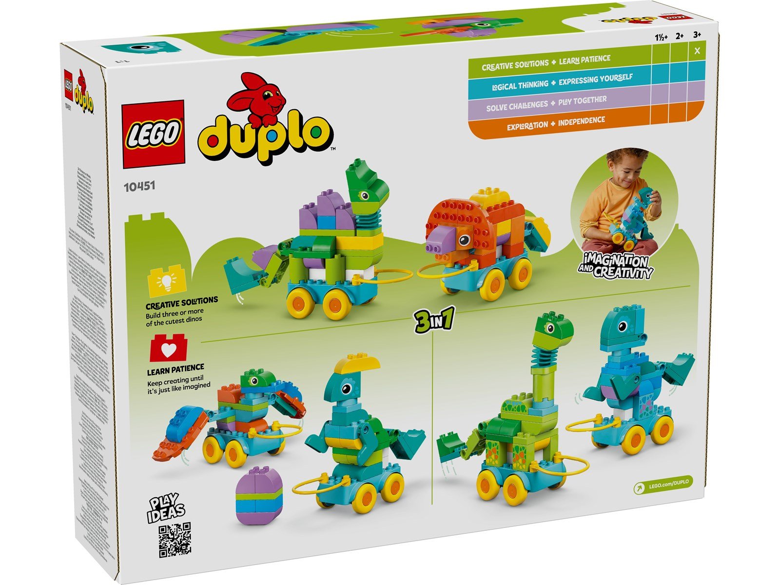 LEGO DUPLO 10451 Dinos auf Rädern 3-in-1-Set