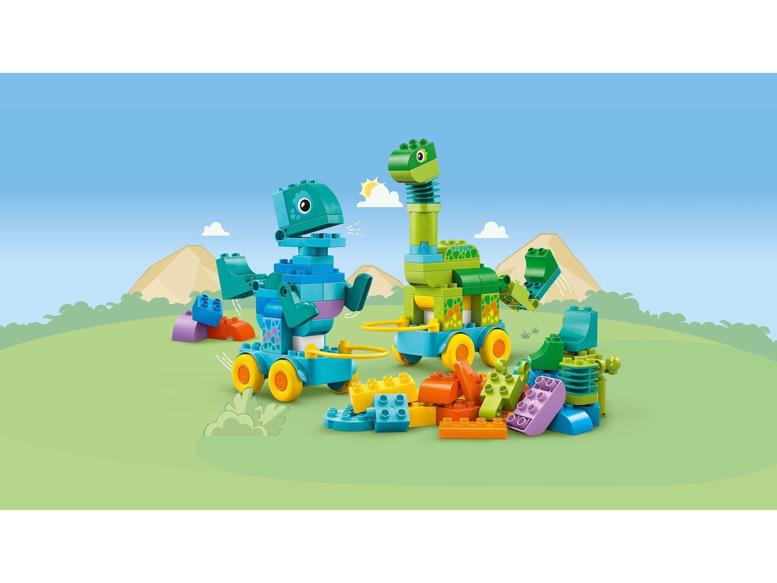 LEGO DUPLO 10451 Dinos auf Rädern 3-in-1-Set
