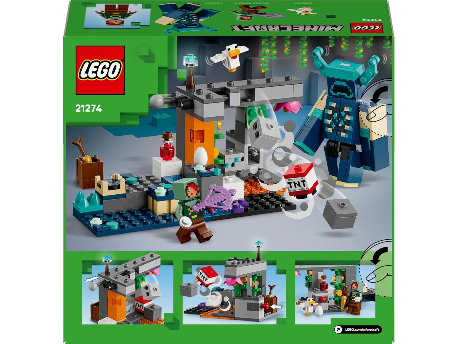LEGO Minecraft 21274 Begegnung mit dem Wächter
