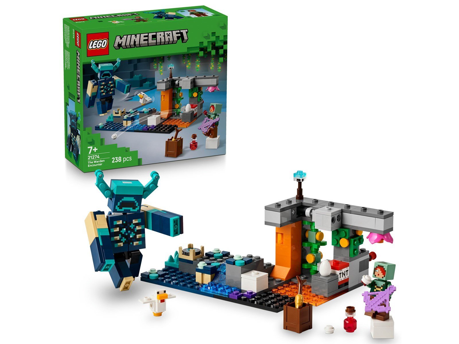 LEGO Minecraft 21274 Begegnung mit dem Wächter