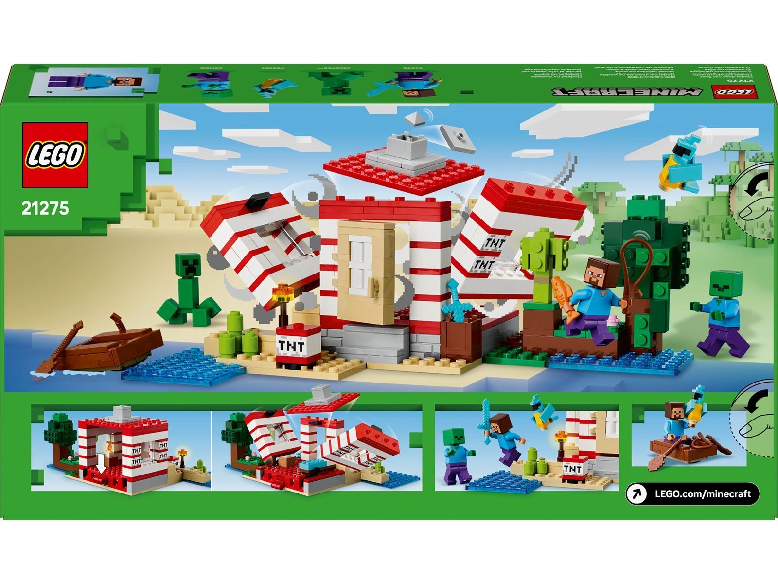 LEGO Minecraft 21275 Das TNT-Dschungelhaus