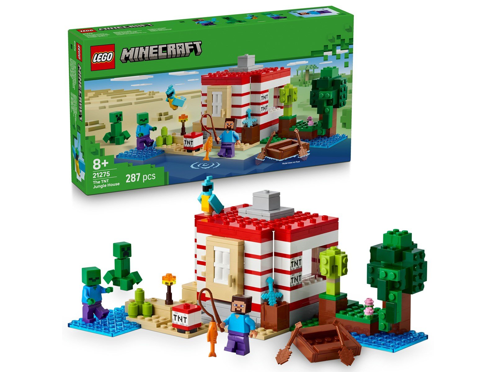 LEGO Minecraft 21275 Das TNT-Dschungelhaus