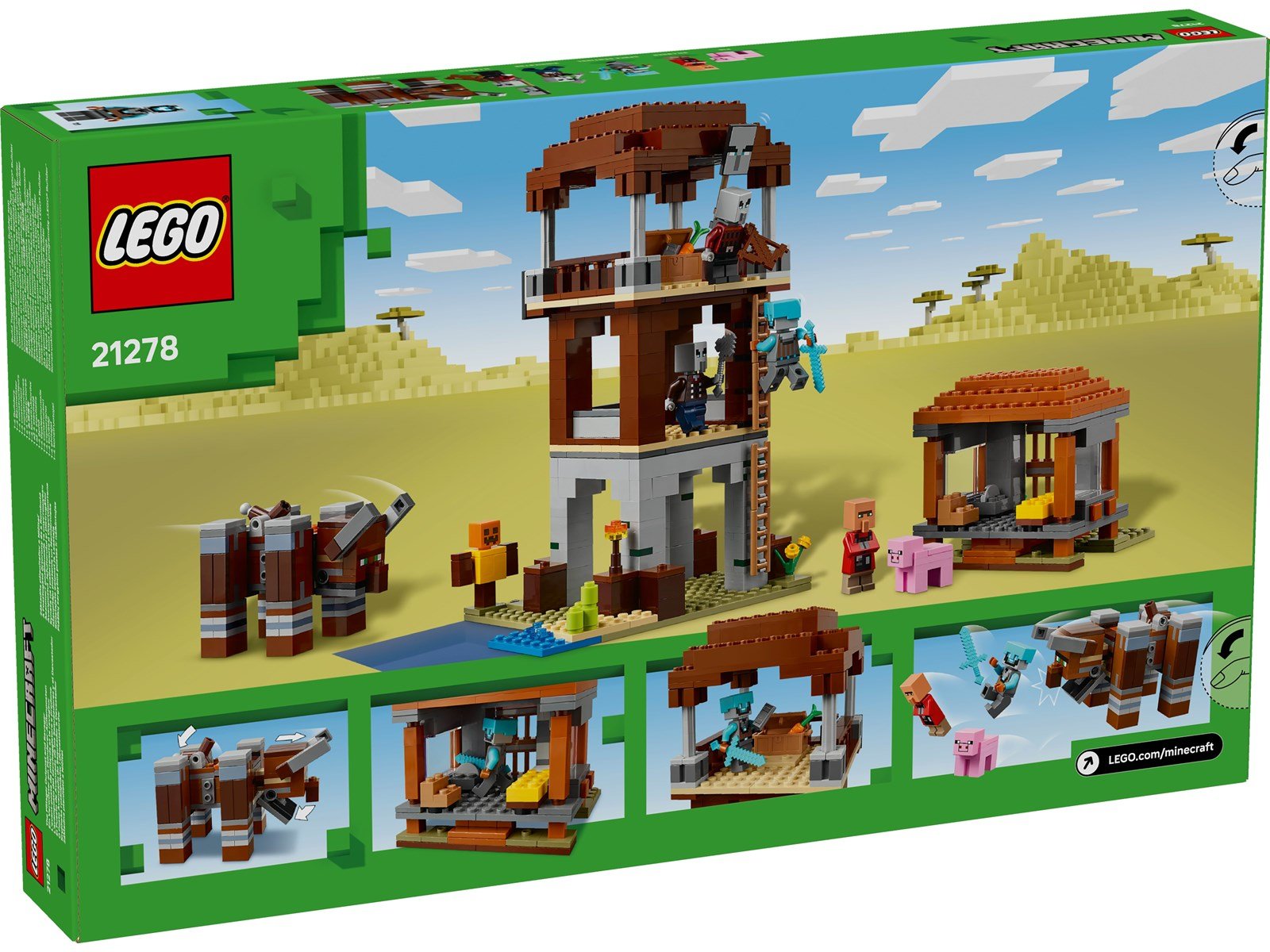 LEGO Minecraft 21278 Ein Verwüster am Plünderer-Außenposten