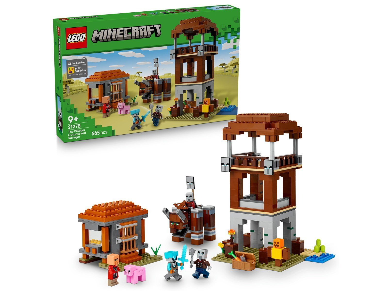 LEGO Minecraft 21278 Ein Verwüster am Plünderer-Außenposten