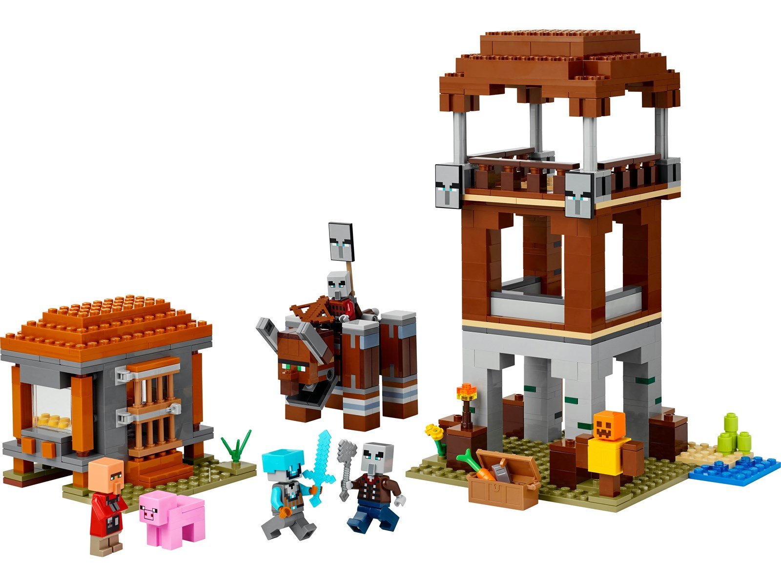 LEGO Minecraft 21278 Ein Verwüster am Plünderer-Außenposten
