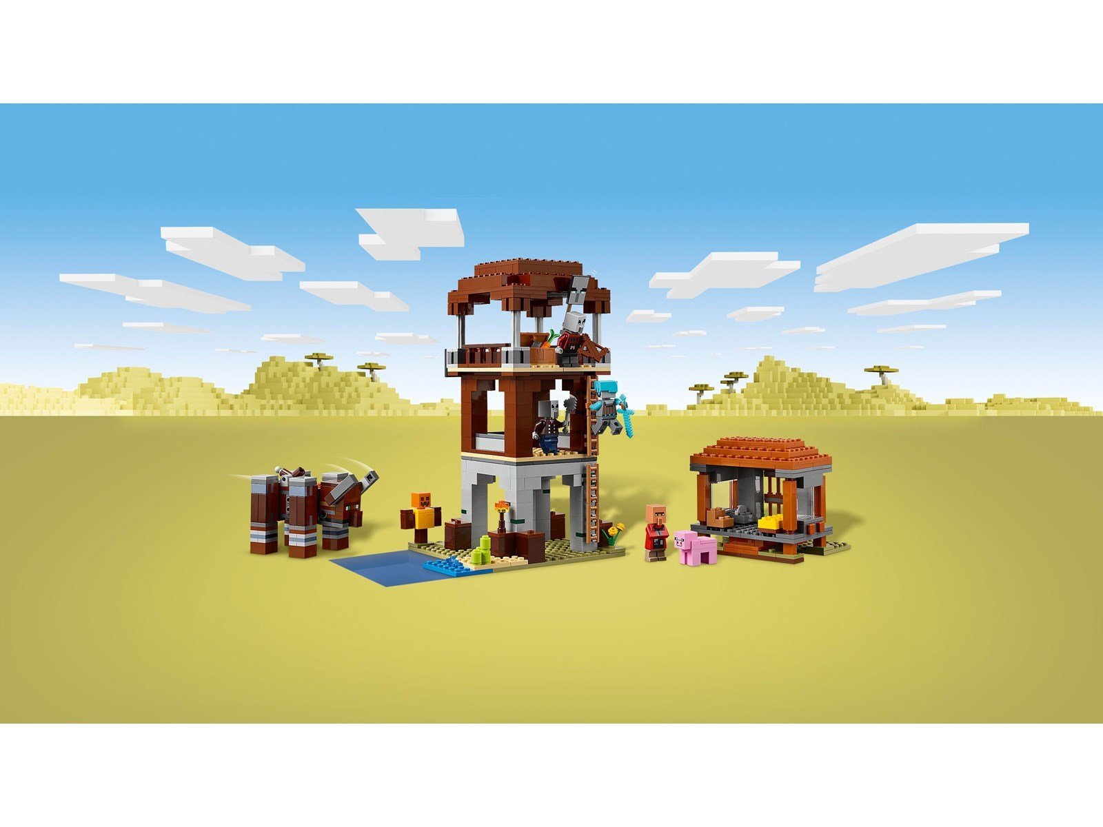 LEGO Minecraft 21278 Ein Verwüster am Plünderer-Außenposten