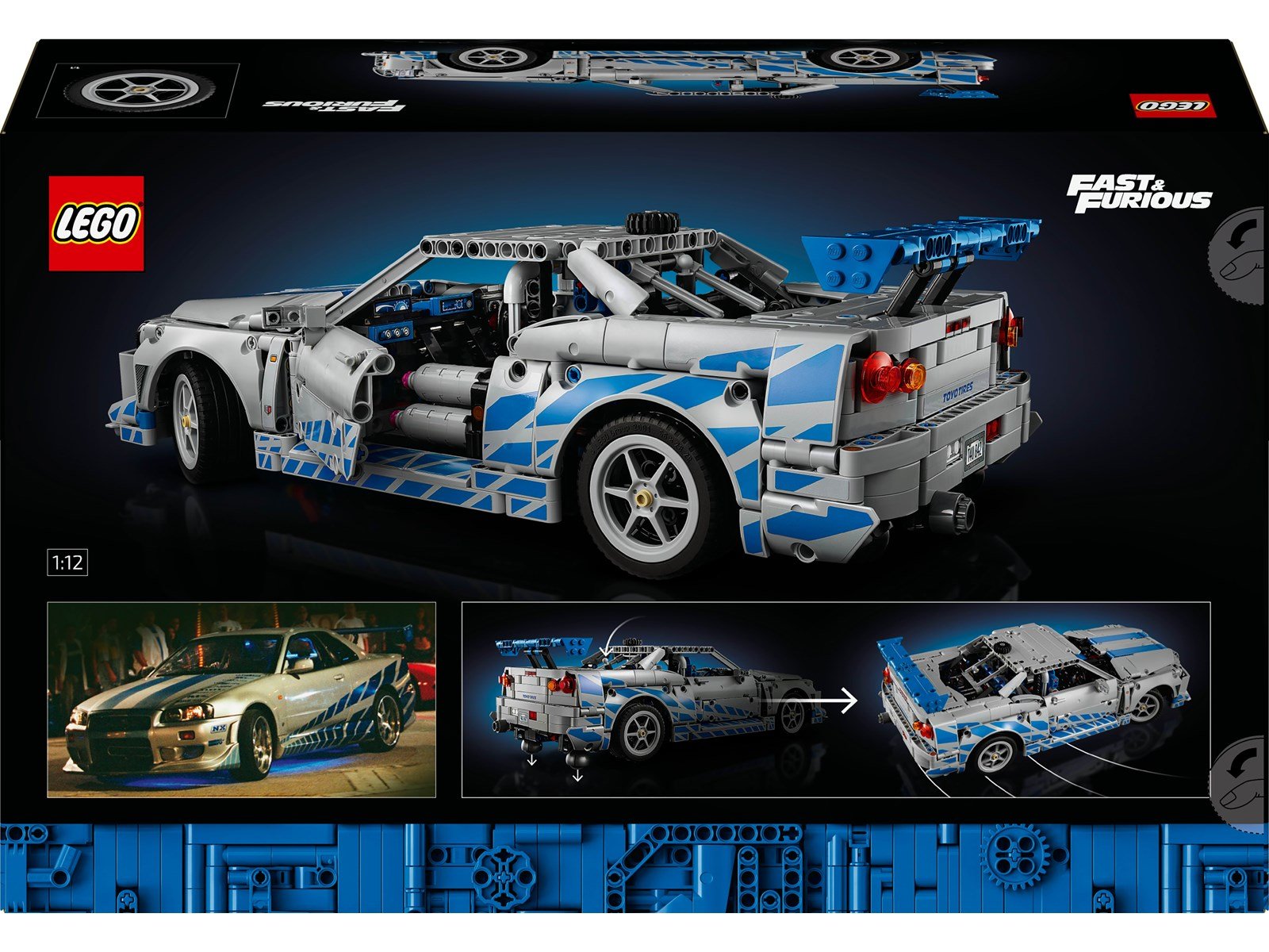 LEGO Technic 42210 2 Fast 2 Furious Nissan Skyline GT-R (R34) Flitzer
