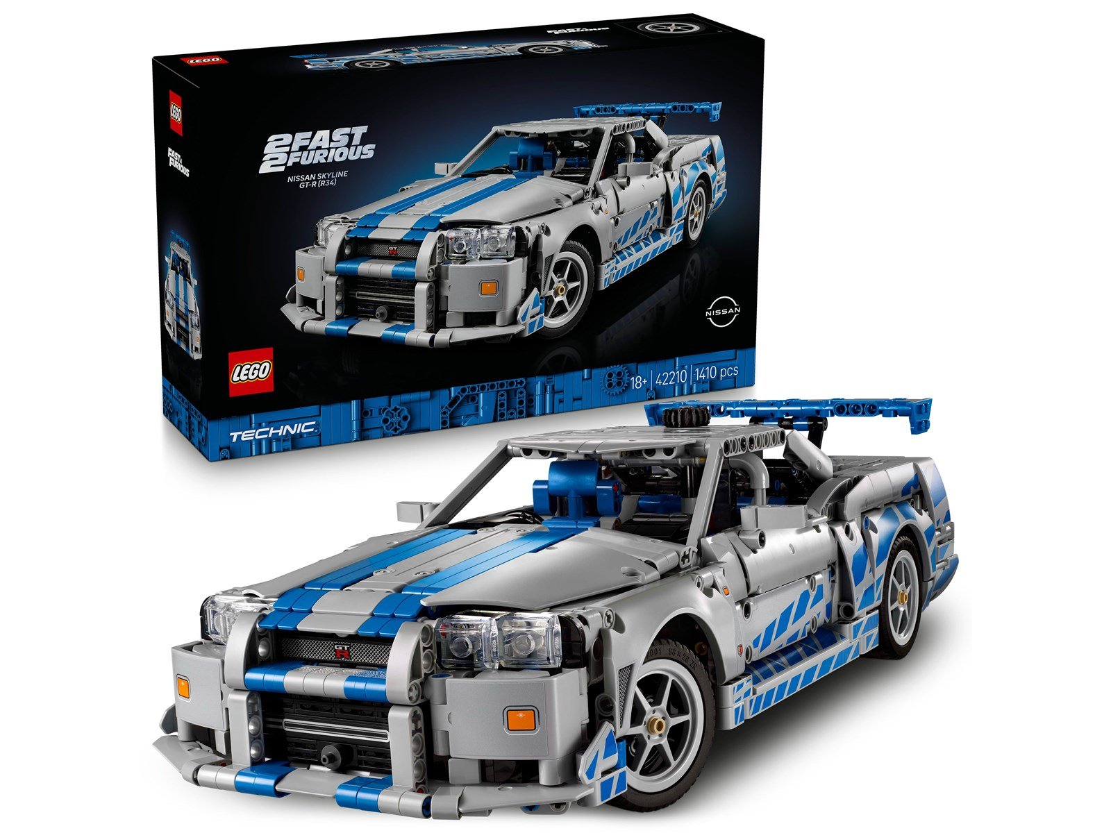 LEGO Technic 42210 2 Fast 2 Furious Nissan Skyline GT-R (R34) Flitzer
