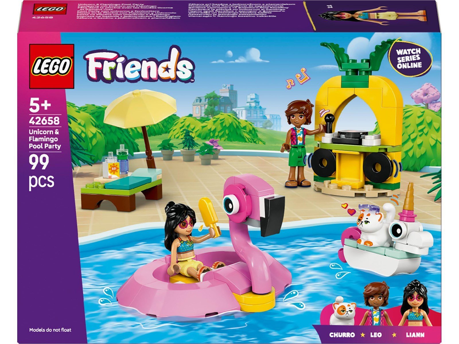 LEGO Classic 42658 Poolparty mit Einhorn und Flamingo