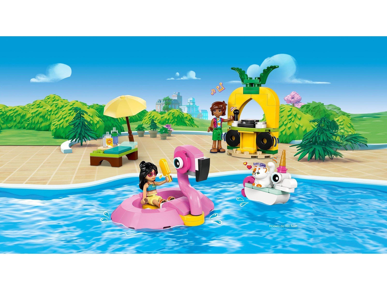 LEGO Classic 42658 Poolparty mit Einhorn und Flamingo