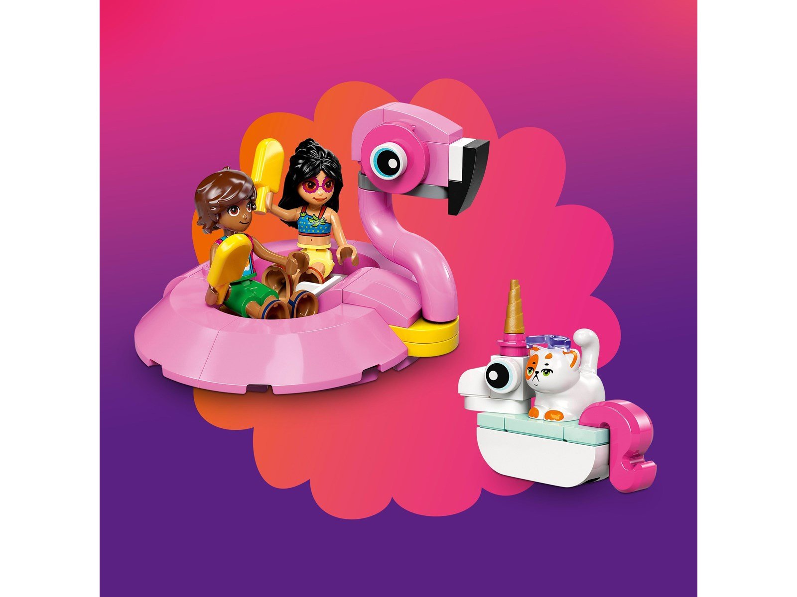LEGO Classic 42658 Poolparty mit Einhorn und Flamingo
