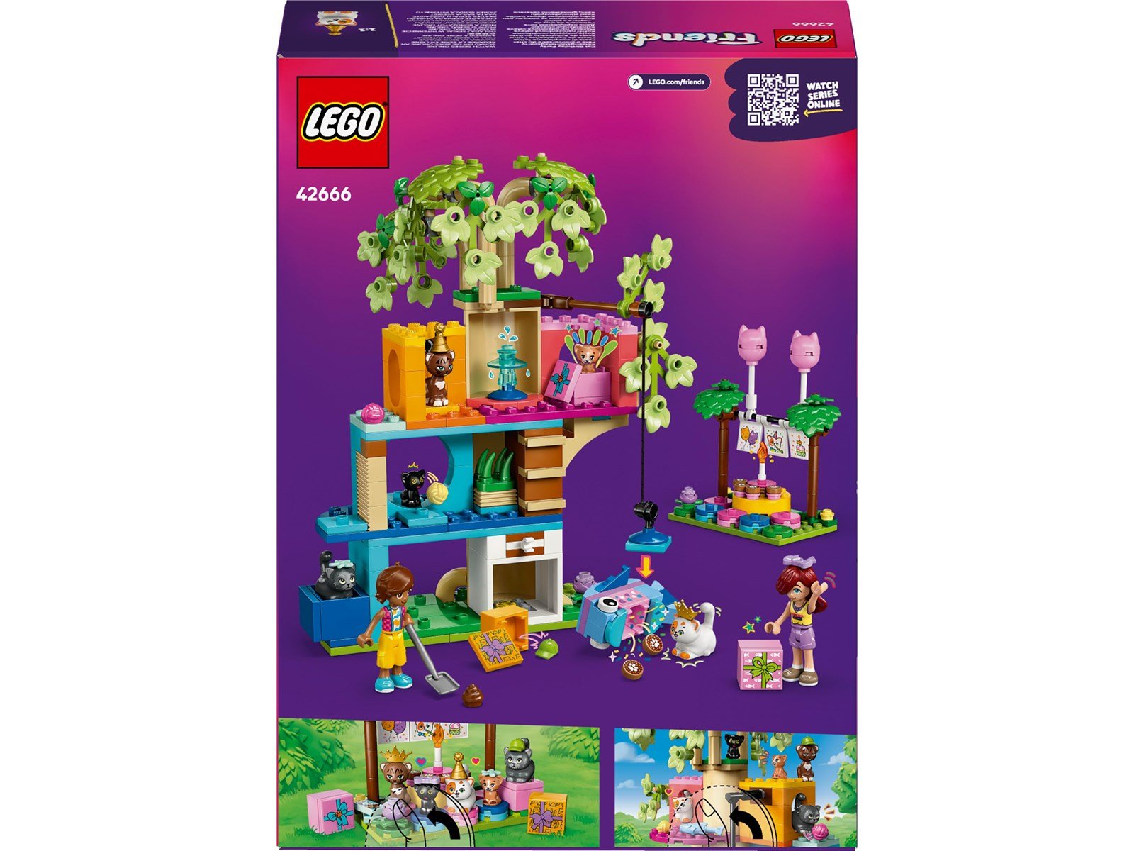 LEGO Friends 42666 Katzengeburtstagsparty & Baumhaus