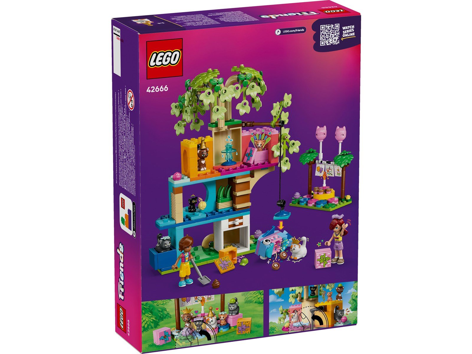LEGO Friends 42666 Katzengeburtstagsparty & Baumhaus