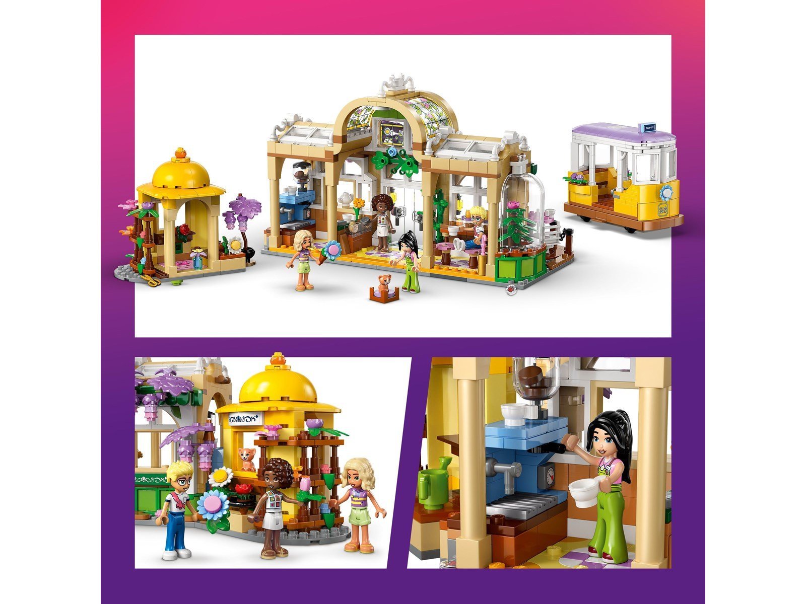 LEGO Friends 42671 Pflanzencafé und Blumenkiosk